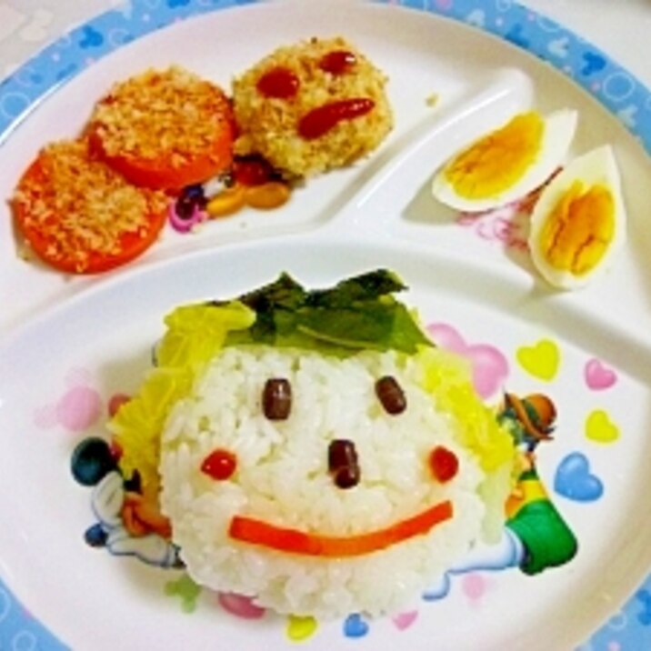 幼児プレート こどもの顔ごはん 長芋コロッケ レシピ 作り方 By へんてこぽこりんママ 楽天レシピ 幼児プレート こどもの顔ごはん 長芋コロッケ レシピ 作り方 By へんてこぽこりんママ 楽天レシピ